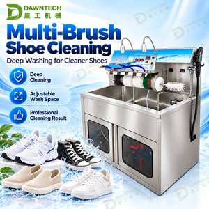 Máquina Industrial Semiautomática para Lavar y Secar Zapatos, Lavadora y Secadora de Zapatos Deportivos de Acero Inoxidable para Uso Comercial - Product Image 4