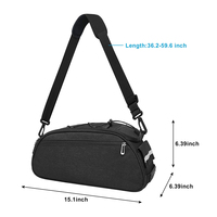 Sacoche de porte-bagages arrière étanche pour vélo, organisateur multifonctionnel pour le cyclisme, sac de rangement robuste pour les aventures en plein air et le quotidien