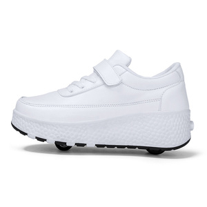 24 Pares de Zapatos de Ruedas Ajustables de Goma para Niños, Estilo Libre, Dos Ruedas, Coloridos, Casuales, para Niños, para Exteriores - Product Image 3