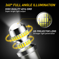   Bombillas LED 1157 2057 2357 7528 BAY15D, Luces LED para Reversa, Intermitentes, Freno y Luces Traseras, 6000K Blanco