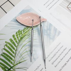 Herramienta de reflexología Facial de acero inoxidable con logotipo personalizado, sonda de Punta corporal, pluma, estimulador de aguja, masajeador para el cuidado de la salud - Product Image 4