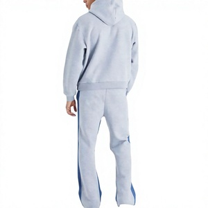 Ensemble de survêtement personnalisé pour homme, avec sweat à capuche et pantalon de jogging, idéal pour l'hiver, décontracté, élégant, pour la gym et le sport, séchage rapide - Product Image 2