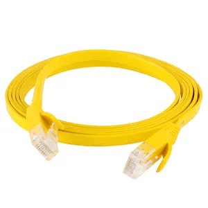 China Cable Supplier High Quality Copper UTP Cat6 Flat Patch Cord