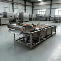 Industriële groente- en fruitwasmachine voor zwaar gebruik met droogsysteem - Professionele reiniger voor diverse soorten producten