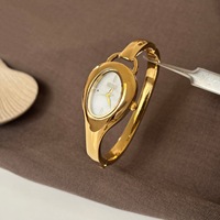 Jam Tangan Wanita Mewah Vintage IEKE 1024 Burgundy Red Flower