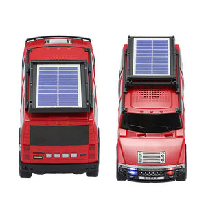 WS-696 5W énergie solaire <span class=keywords><strong>HUMMER</strong></span> <span class=keywords><strong>H5</strong></span> conception Portable stéréo TWS USB TF AUX sans fil basse karaoké bleu dent haut-parleur avec Radio - Product Image 4