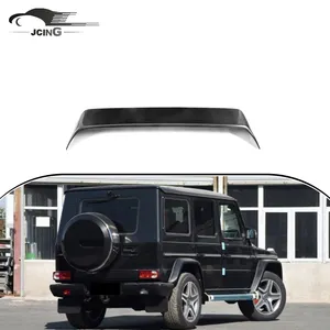 Spoiler para mercedes-benz w463 g500 g55 g65 g469 g63, fibra de carbono, com luz led