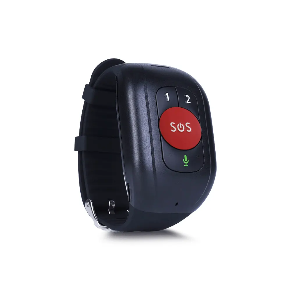 Gelang GPS orang tua darurat 4G, gelang SOS darurat, pemantau tekanan darah dan detak jantung, pelacak GPS untuk orang tua