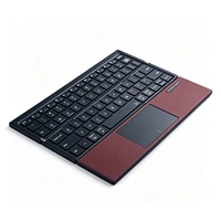 Keyboard Nirkabel Lipat Tiga 3 Saluran, Keypad Portabel untuk Perjalanan, Tipe C Dapat Diisi Ulang, Kompatibel dengan Windows, iOS, Android, Mac