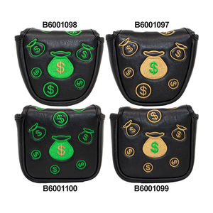 Fast Delivery Pu Leather Square Mallet <b>Putter</b> Cover Golf Headcovers Leather Embroidery Golf <b>Putter</b> <b>Headcover</b> Custom - Product Image 2