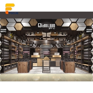 Comptoir de présentation en <span class=keywords><strong>verre</strong></span> pour magasin de téléphonie mobile avec panneaux en <span class=keywords><strong>verre</strong></span> trempé et passage de câbles minimal, armoire pour accessoires mobiles - Product Image 6