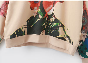 Wholesale Custom Pattern Full Print Casual Raw Hem Hoodies Plus Size Streetwear <b>Top</b> for Men and Women Winter Hooded - Product Image 6