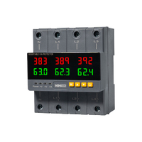Protecteur de surtension numérique intelligent KINEE KNS3-VP3 100A 220V triphasé avec contrôle tactile LED