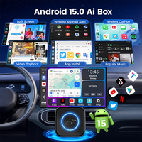 Adaptador Inalámbrico CarPlay Playaibox Android 15, Android Auto Box 4+32G para YouTube, Netflix, Google, Compatible con Pantalla Dividida y Múltiples Aplicaciones