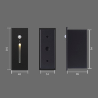 BESTCO 3W LED étape escalier lumière Led coin étape lampe pour escaliers avec capteur de corps humain intégré appliques murales