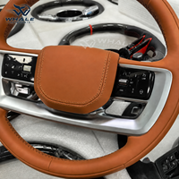 Volant en cuir professionnel prêt à l'emploi, design sportif et luxueux, compatible avec Land Rover Range Rover Discovery Defender