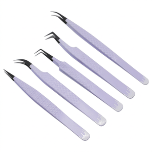 High Quality Stainless Steel Pointed Eyelash Extension Tweezers Custom Logo Precision Anti-Static <b>Lash</b> Applicator Tool for <b>Lash</b> - Product Image 1