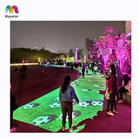 Terrain de jeux extérieur avec capteur d'hologramme 3D Projection sol interactif immersif avec système de projection