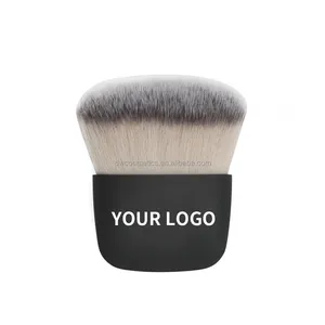 OEM Private Label Synthetic Kabuki Flat Brush For Liquid Foundation Makeup Brushes