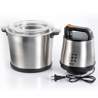 Penggiling Makanan RAF Large 10L Stainless Steel untuk Rumah Tangga, Mesin Pembuat Fufu, Penumbuk Ubi, Pengolah Makanan, Pencacah Makanan Elektrik