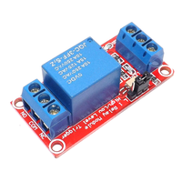 Module de relais 1 canal 5V/12V/24V, module de relais à un canal avec isolation optocoupleur, prise en charge du déclenchement de niveau haut et bas