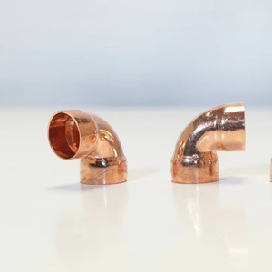 High-Quality Red <b>Copper</b> Welded <b>Copper</b> Pipe Flared Thickened Fitting - 90-Degree Elbow - Product Image 5