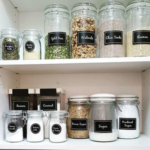 Mason Jar <b>Labels</b> Preprinted Chalkboard Style Waterproof PVC Stickers For Spice Storage Organization Kitchen <b>Pantry</b> Use - Product Image 3