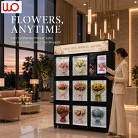 Distributeur automatique de fleurs fraîches réfrigéré à 8 portes avec écran tactile intelligent pour centres commerciaux, hôtels et fleuristes
