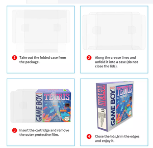 Pour Nintendo GBA GBC <span class=keywords><strong>NGPC</strong></span>, étui de Protection transparent GB, chariot de Protection transparent CIB, boîte de manchon pour cartouche d'affichage usine - Product Image 5