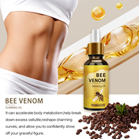 Bee Venom minyak pembakar lemak alami, minyak pelangsing untuk lemak perut Detox, minyak pembakar lemak 30ml