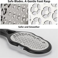 Râpes à pieds en acier inoxydable avec récupérateur de peaux mortes, éliminateur de callosités, râpe de pédicure, brosse exfoliante pour les pieds