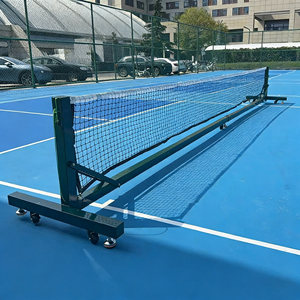 Redes de Pickleball con Ruedas, Red de Pickleball Rodante con Soporte para Postes, para Competiciones, Red de Pickleball Profesional Portátil - Product Image 2