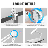 Lampe de bureau LED de luxe sans ombre, 38W 3500LM, économe en énergie, pour manucure, table à ongles, idéale pour salon