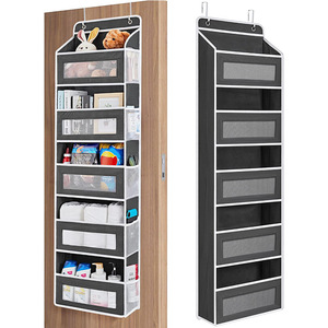 <span class=keywords><strong>Organisateur</strong></span> de vêtements suspendu à 5 étagères pliable avec conception anti-basculement, capacité de charge de 44 lb, rangement en tissu durable pour la maison - Product Image 6
