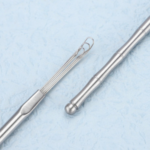 Three-piece <b>ear</b> <b>pick</b>, a classic old-fashioned bamboo-patterned stainless steel <b>ear</b> cleaning tool for adults. - Product Image 3
