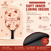 Housse de pickleball personnalisée OEM avec motif imprimé, corps souple et fermeture éclair fluide pour utilisation en extérieur – Usine chinoise