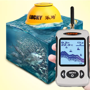 เครื่องหาปลาแบบมือถือไร้สาย เครื่องวัดความลึกสำหรับเรือ เครื่องหาปลา GPS พร้อมเซ็นเซอร์โซนาร์ - Product Image 2