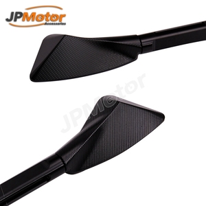 New JPMotor Popular CNC Aluminum Plastic Motorcycle Rearview Handlebar <strong>Mirror</strong> 22mm M8/M10 Adapter <strong>Triangle</strong> Racing Flow Street - Product Image 3