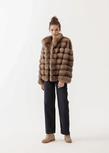 Giacca con zibellino reversibile <span class=keywords><strong>cappotto</strong></span> <span class=keywords><strong>di</strong></span> visone <span class=keywords><strong>cappotto</strong></span> <span class=keywords><strong>foderato</strong></span> <span class=keywords><strong>di</strong></span> <span class=keywords><strong>pelliccia</strong></span> per le donne <span class=keywords><strong>di</strong></span> nuovo Design - Product Image 2