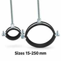 Support de fixation robuste en acier galvanisé pour tuyaux, pince de suspension pour systèmes de drainage et de plomberie industriels