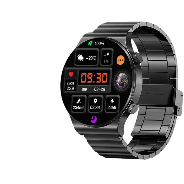 2025 Model of Adult-sized Smartwatch with Multi-functional TFT Display, IP68 Waterproof Feature, and Silicone Strap