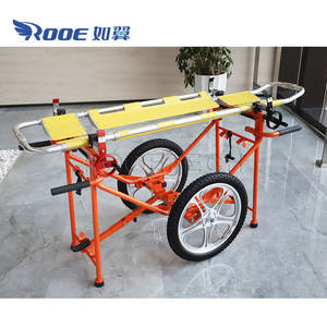 Camilla de transporte de pacientes de emergencia al aire libre para hospital con ruedas plegables de campo - Product Image 4