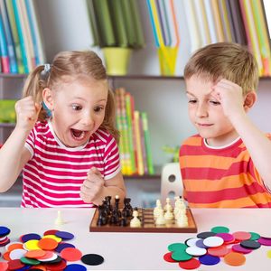 Cứng màu nhựa tiền xu, đánh dấu và đĩa cho Bingo chip, tiddly winks, cờ, và khác Board Game chơi miếng - Product Image 5