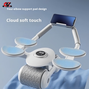 CZFIT Rueda Abdominal de Acero de 1.5 kg con Rebote Automático, Ejercicio Ecológico en Casa, Entrenamiento de Músculos Abdominales y Planchas - Product Image 1