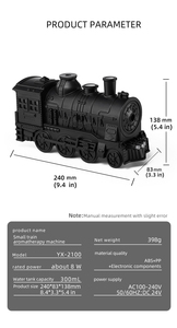 Newest Custom Creative Train Ultrasonic Humidifier 300ml Mist <b>Diffuser</b> with Dual Light Aroma <b>Diffuser</b> - Product Image 5