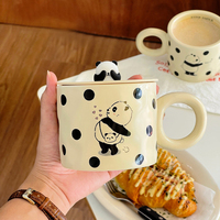 Tasse en céramique Panda mignon avec couvercle pour la maison des enfants tasse à eau Couple tasse à café avec couvercle