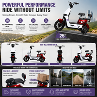 1000W 1500W 72V Bicicleta eléctrica de larga distancia para ciudad Bicicleta eléctrica para adultos Motocicleta Eléctrica Baratas