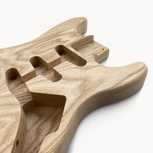 Oferta Especial: Cuerpo de Guitarra DIY en Blanco, de Fresno, sin Acabado, SSS, en Venta - Product Image 5