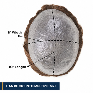 Nouveau système de remplacement capillaire invisible pour hommes New Times HS1V 0,06 mm, toupée ultra-fine à boucles en V - Product Image 3