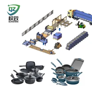China Manufacturers Production Line for Ss Pots and Pans Kitchen Nonstick Ss Set Cookware Ppl501